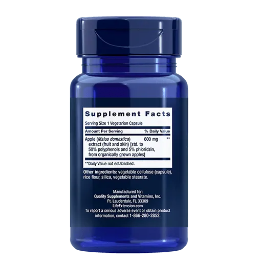 Life Extension AppleWise - Back View