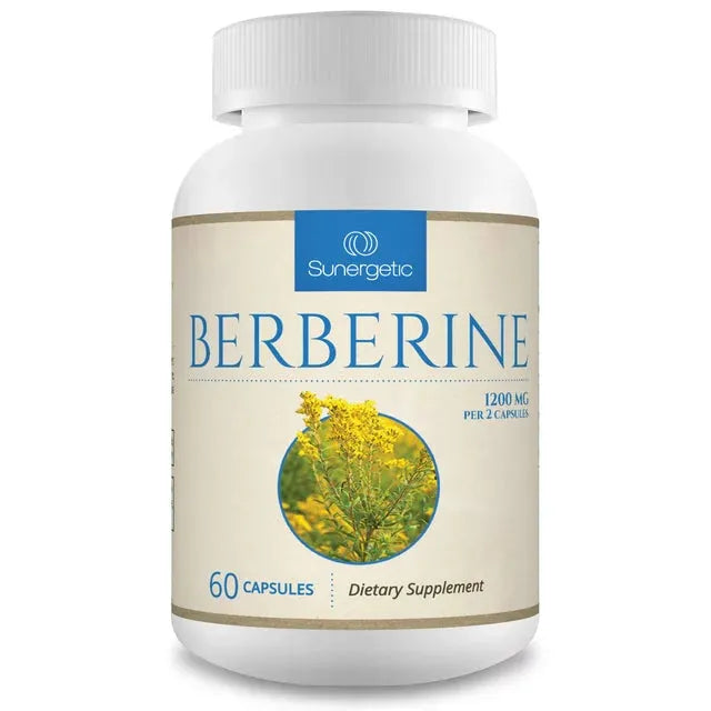 Sunergetic Berberine Supplement - Kenya (1200mg) - Back View