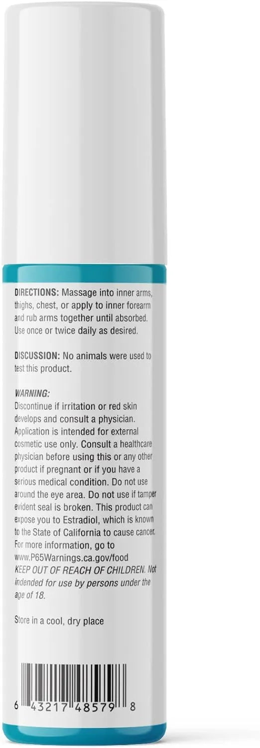 HelloPharmacist Bi-EST 5.0 Estrogen Menopause Relief Cream for Women - 5 mg Per Pump - Angle View