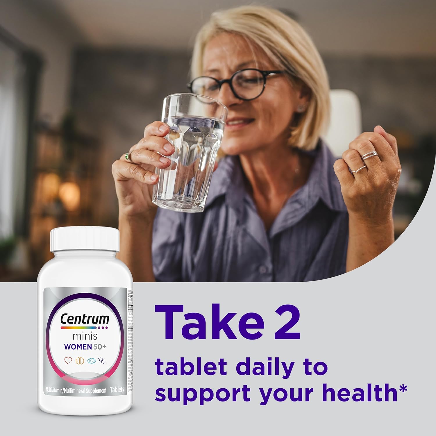 Centrum Centrum Minis Silver Women's Multivitamin for Women 50 Plus - Ingredients View