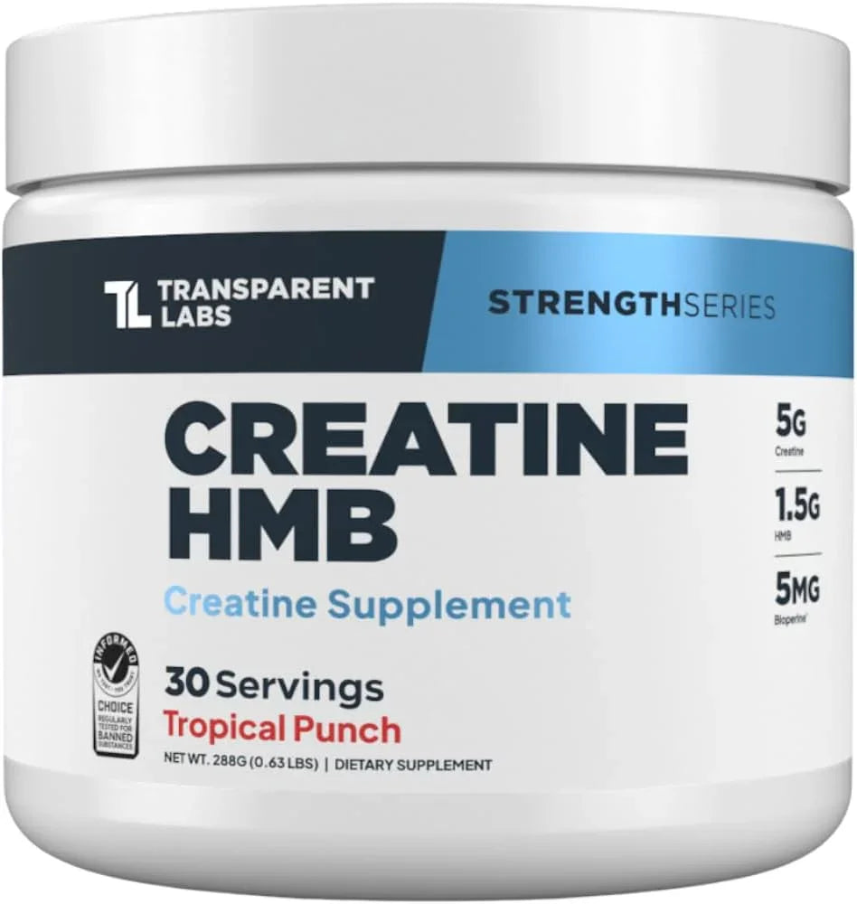 Transparent Labs Creatine HMB - Creatine Monohydrate (Unflavored) - Back View
