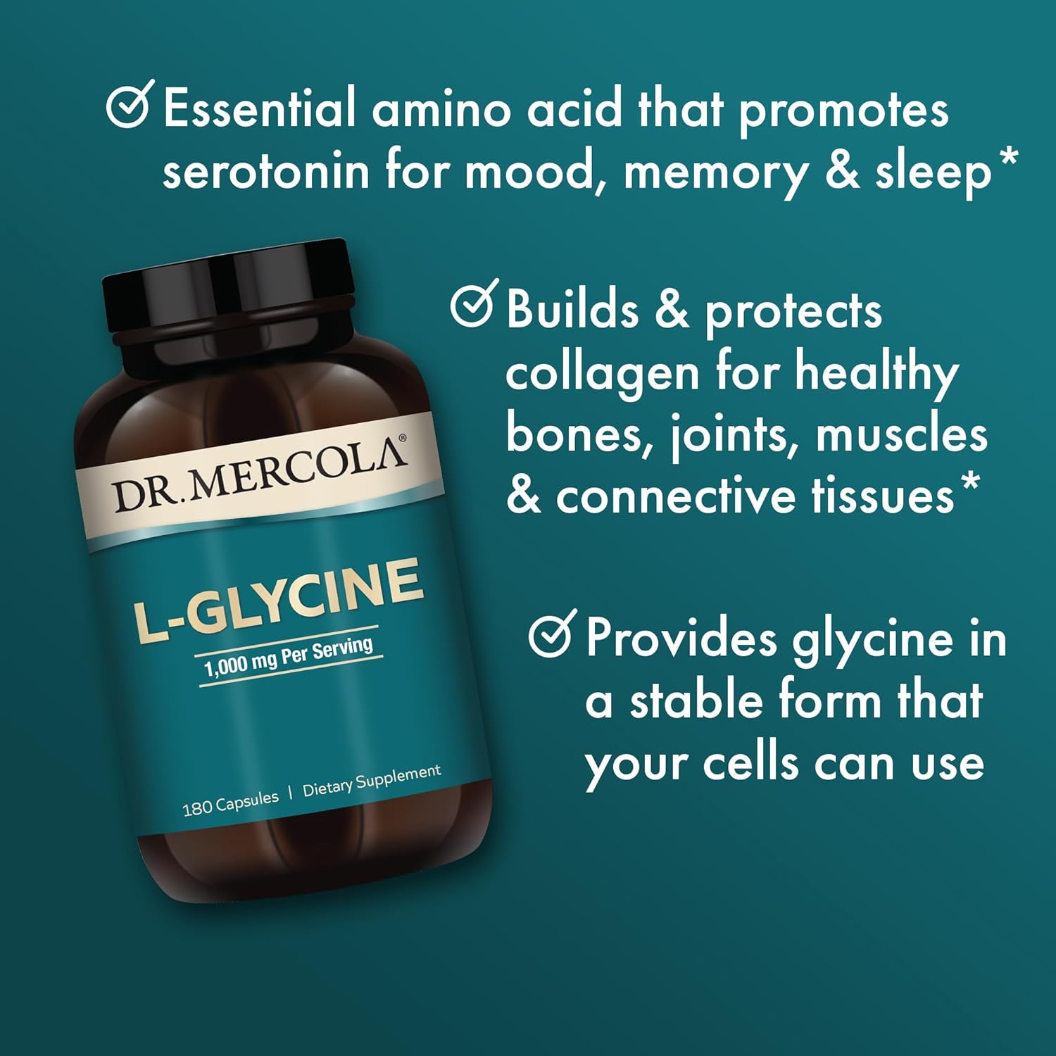 Dr. Mercola Dr. Mercola L-Glycine - Ingredients View