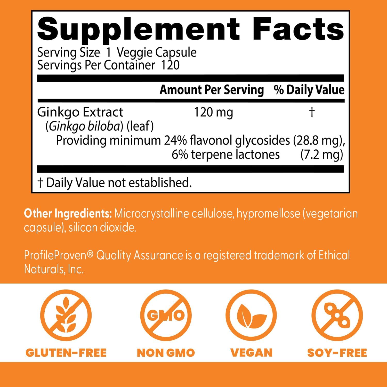 Doctor's Best Ginkgo Biloba Doctor's Best Extra Strength - Angle View