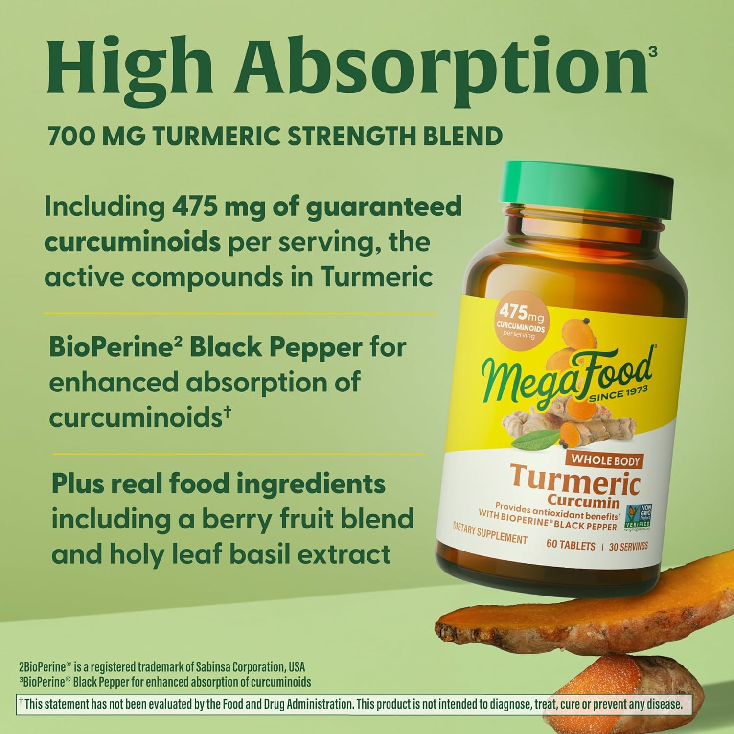MegaFood MegaFood Turmeric Curcumin - Angle View