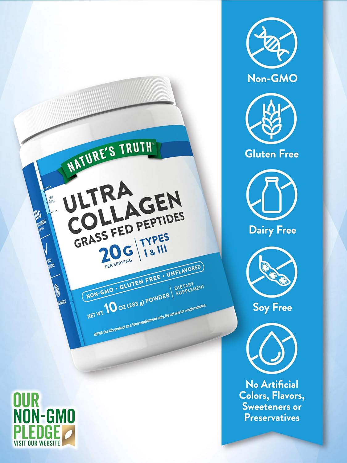 Nature's Truth Nature's Truth Ultra Collagen Peptides - Ingredients View