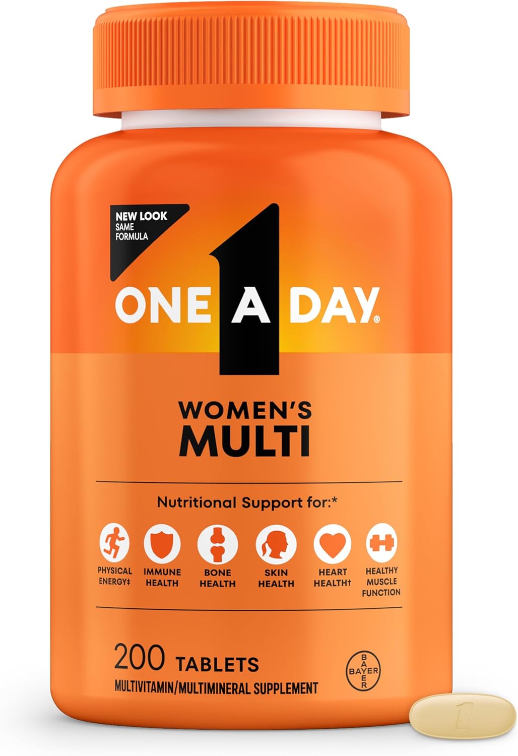 ONE A DAY One A Day Multivitamin for Women - Daily Vitamins 200 tablets - Back View