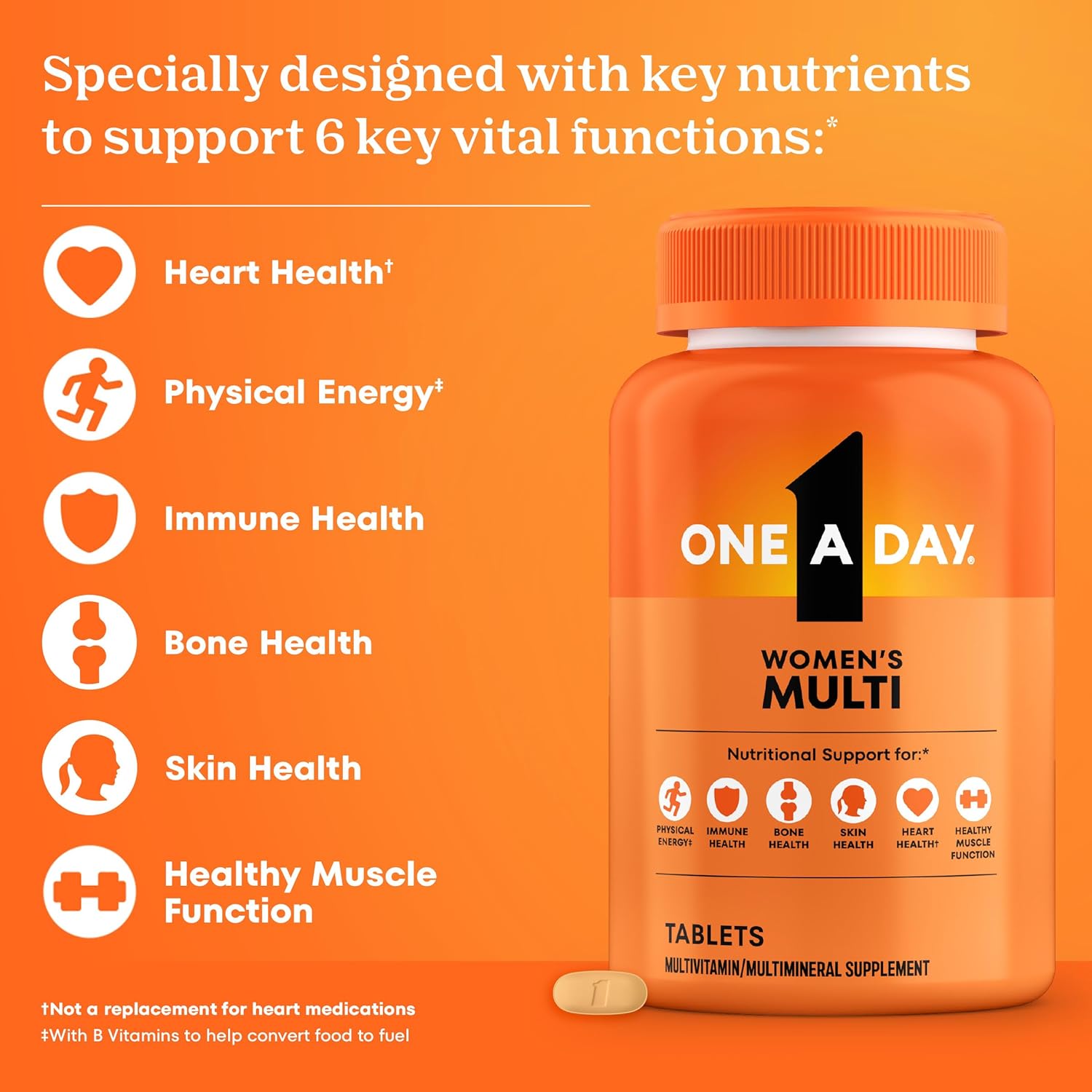 ONE A DAY One A Day Multivitamin for Women - Daily Vitamins 200 tablets - Ingredients View