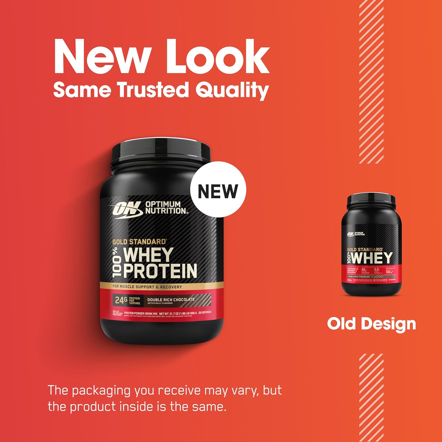 Optimum Nutrition Optimum Nutrition Whey Protein Powder - Back View