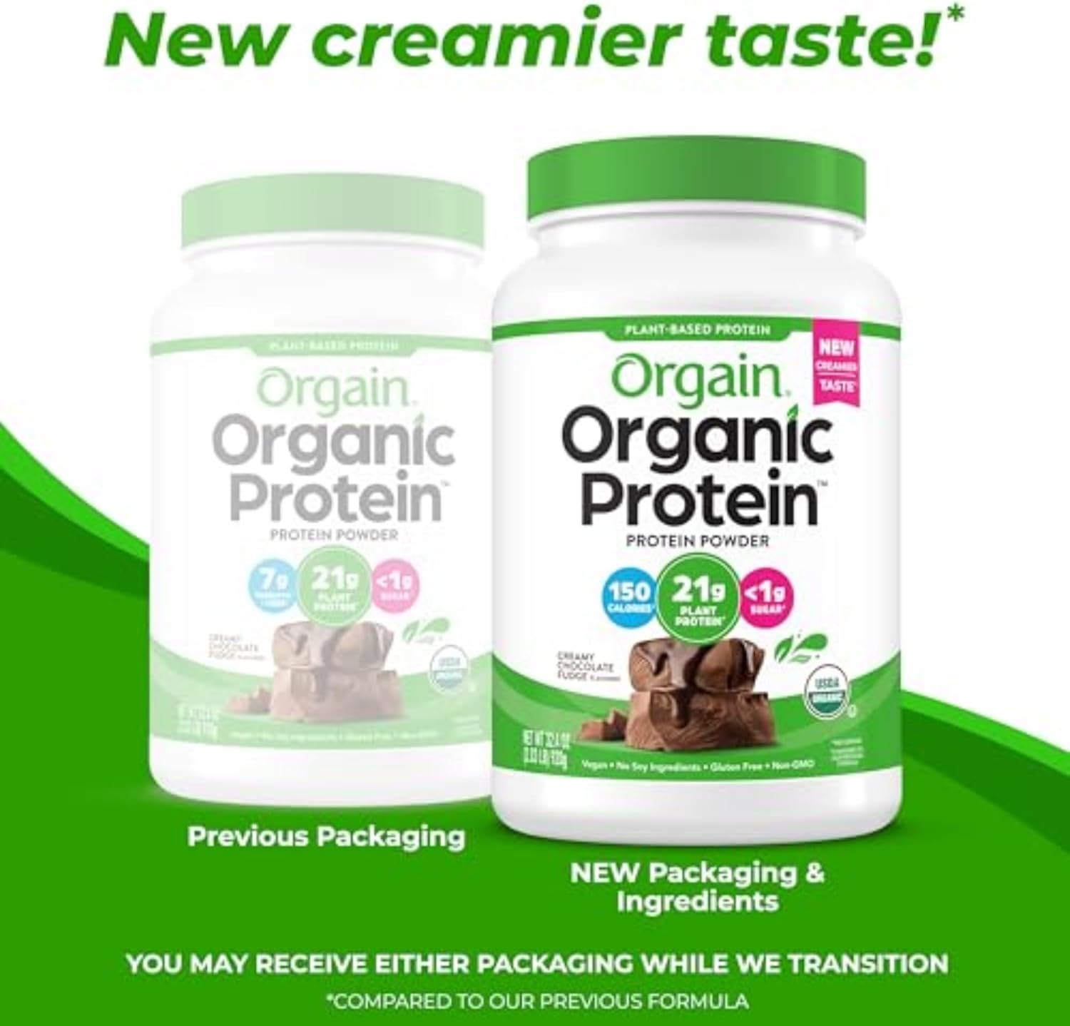 Orgain Orgain Organic Whey Protein Powder Creamy Chocolate Fudge - Back View