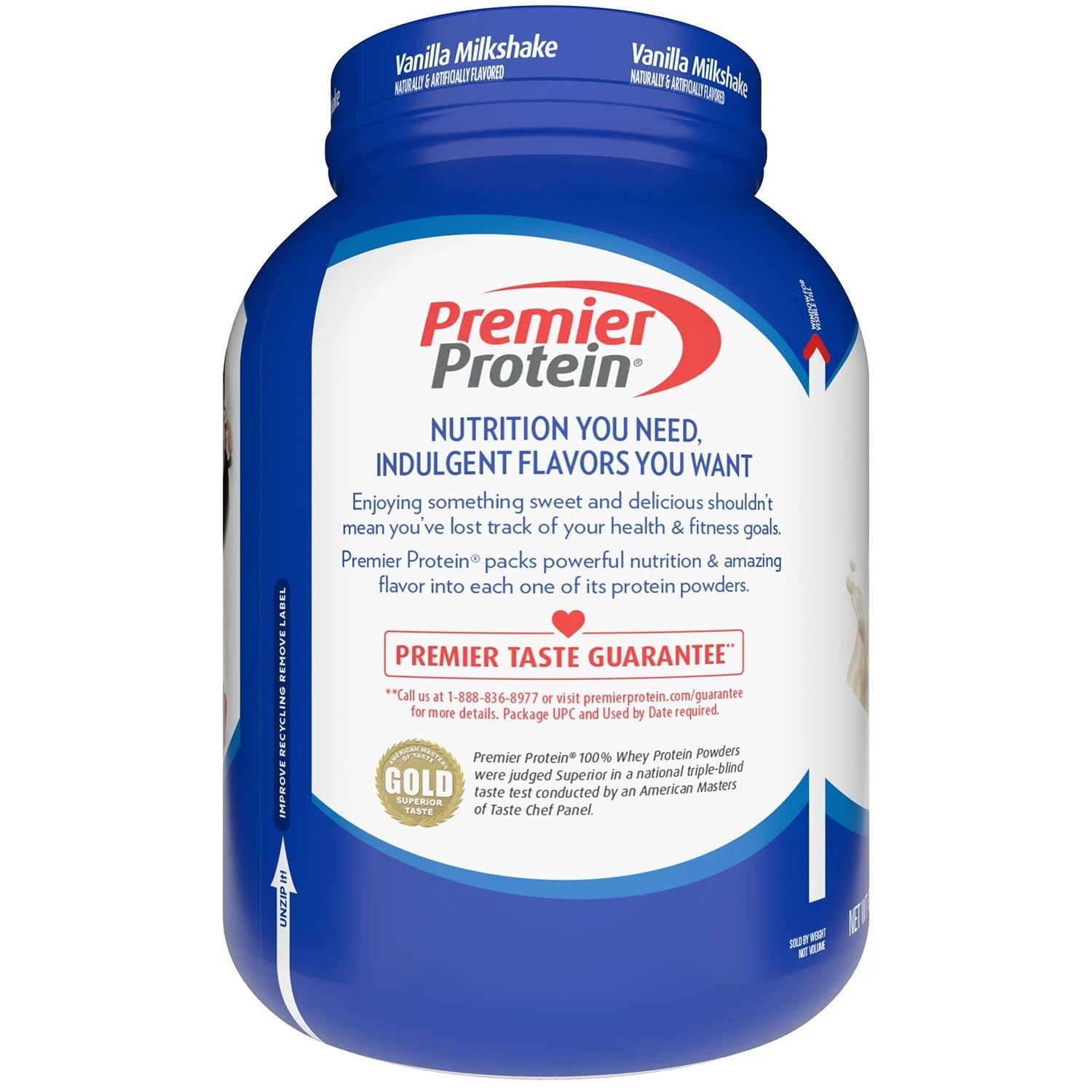 Premier Protein Premier Protein Whey Protein Powder Vanilla Milkshake - Ingredients View