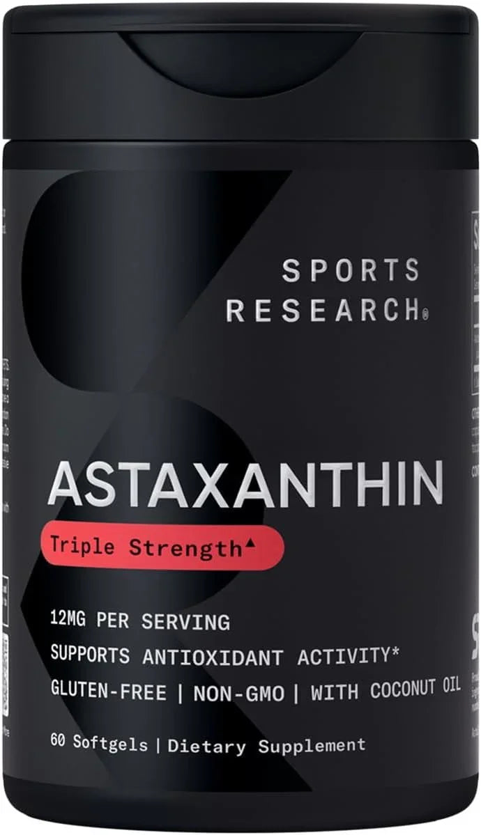Sports Research Sports Research Vegan Astaxanthin 12mg with Organic Coconut Oil - Ingredients View